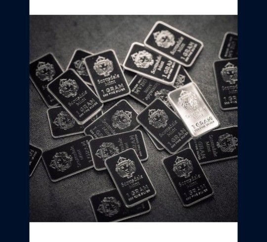 2g Of Scottsdale Silver 1g Bars 2x Set Of Two (2)