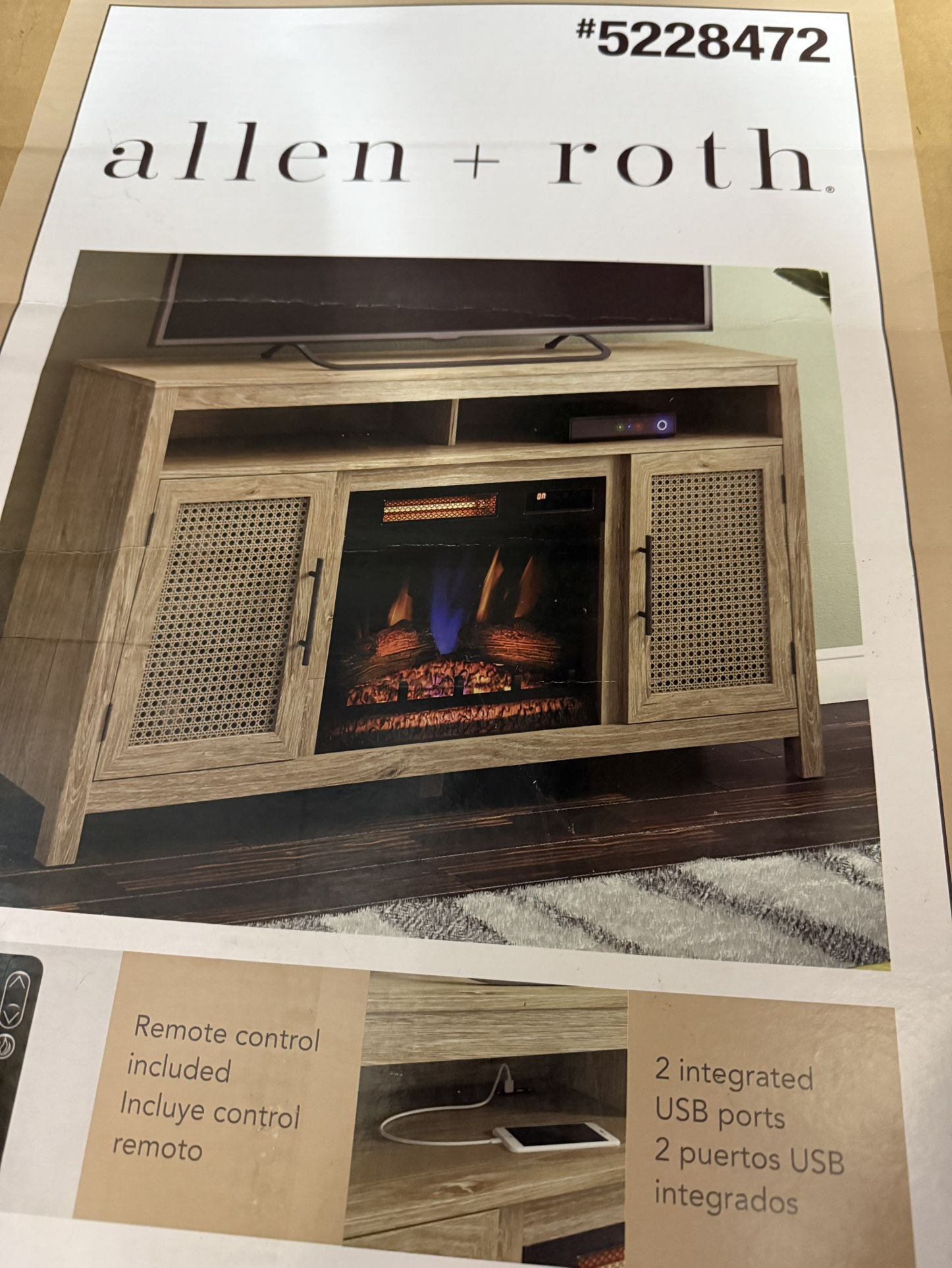 Tv Stand Fireplace Never Open 