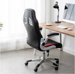 Black Red Ergonomic Swivel Adjustable Executive Gaming Chair