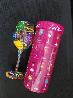 Lolita Happy Birthday Wine Glass (Aged to Perfection) with gift box