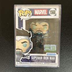 Funko POP Superior Iron Man #1568 W/ Protector