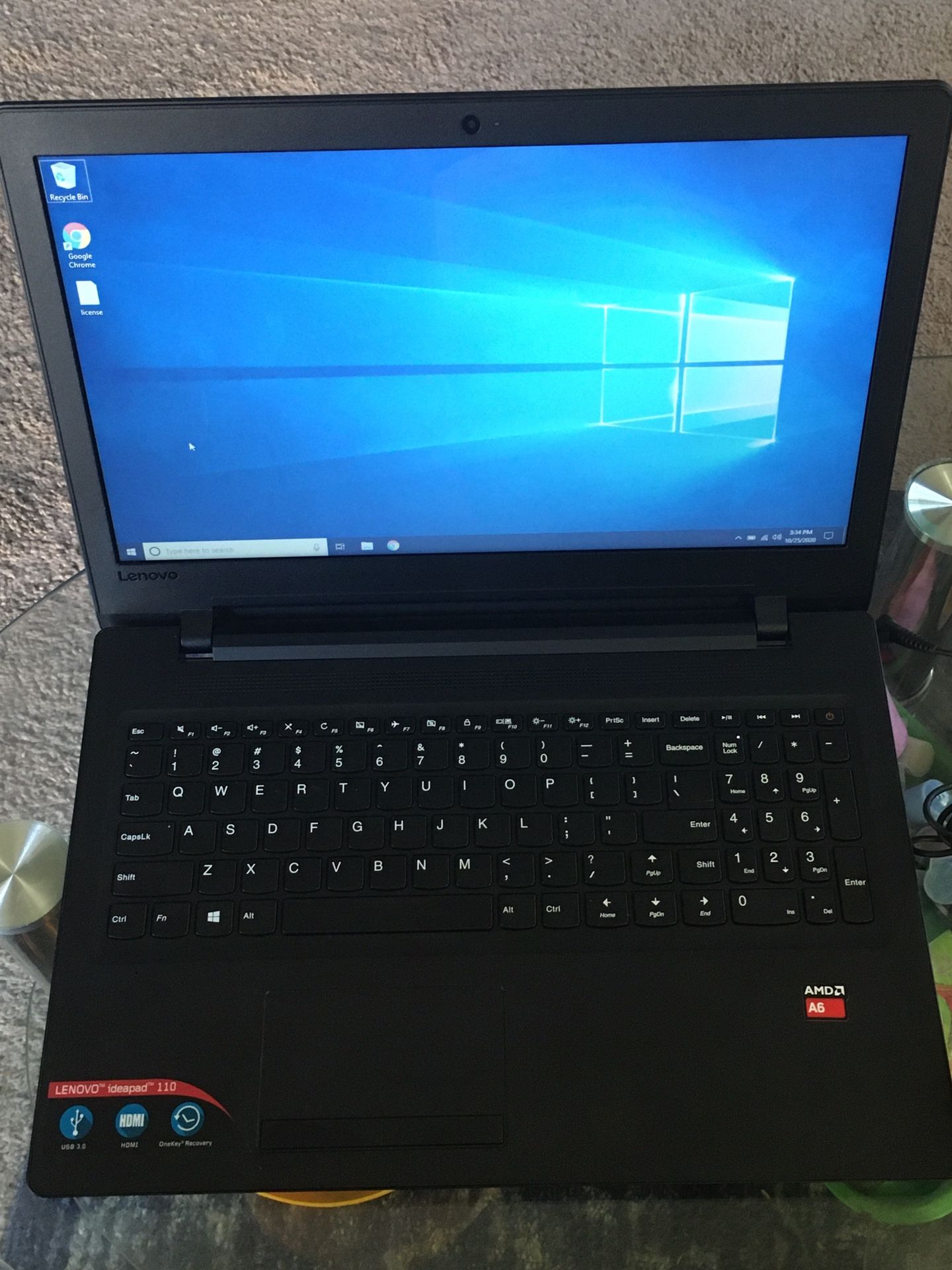 Lenovo Ideapad 110-15ACL 8gb RAM 200gb SSD Windows 10 Office 2019