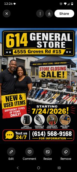 Store Closing Tent Sale