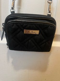 Vera Bradley Black Quilted Small Purse Wallet