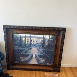 Italian Villa Metal Painting 