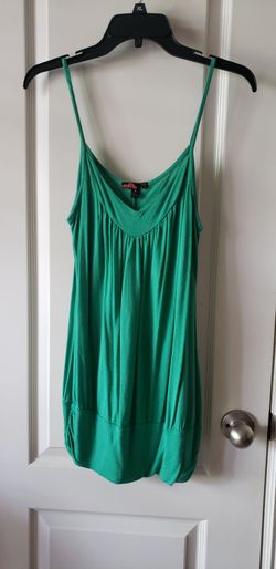 green Forever 21 pleated tunic top