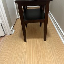 Two Wooden Side Tables 