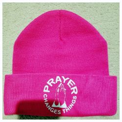 PRAYER 🙏 CHANGES THINGS BEANIE HAT. 