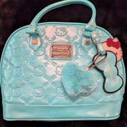 Tiffany Blue Hello Kitty Purse By Loungefly And Sanrio 