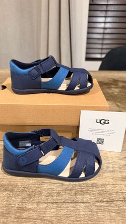 UGG T Kylo Toddler Sandals Marina Blue Size 8 Kids Shoes 1132722T New in Box