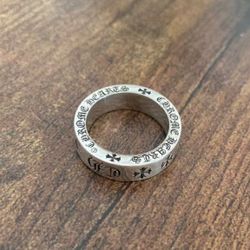 European and American retro 925 silver ring men's silver
