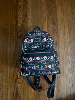 Mickey Mouse Holiday Ugly Sweater Loungefly Backpack