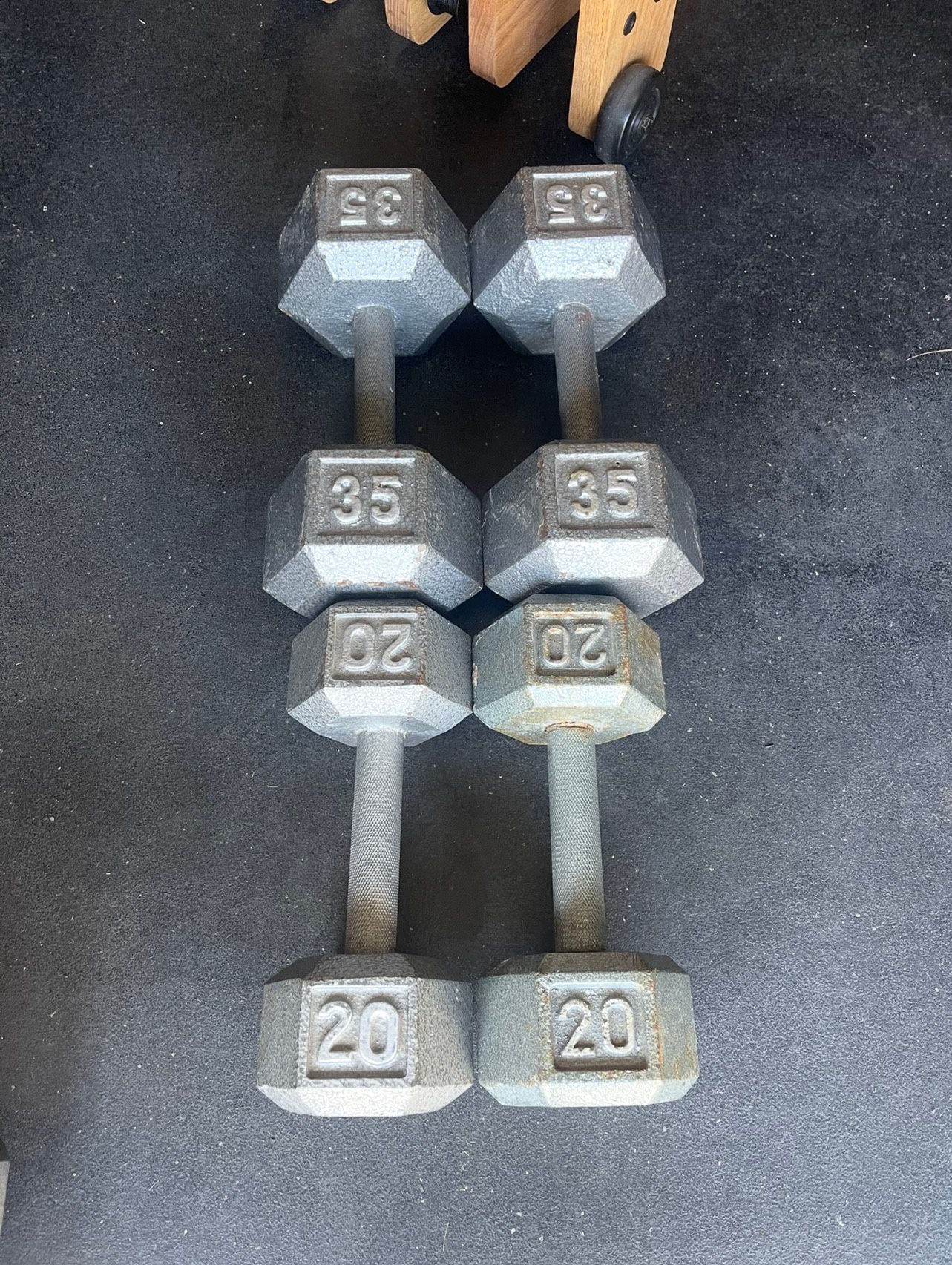 Hex Dumbbell Weights…. Home Gym Fitness For Less….