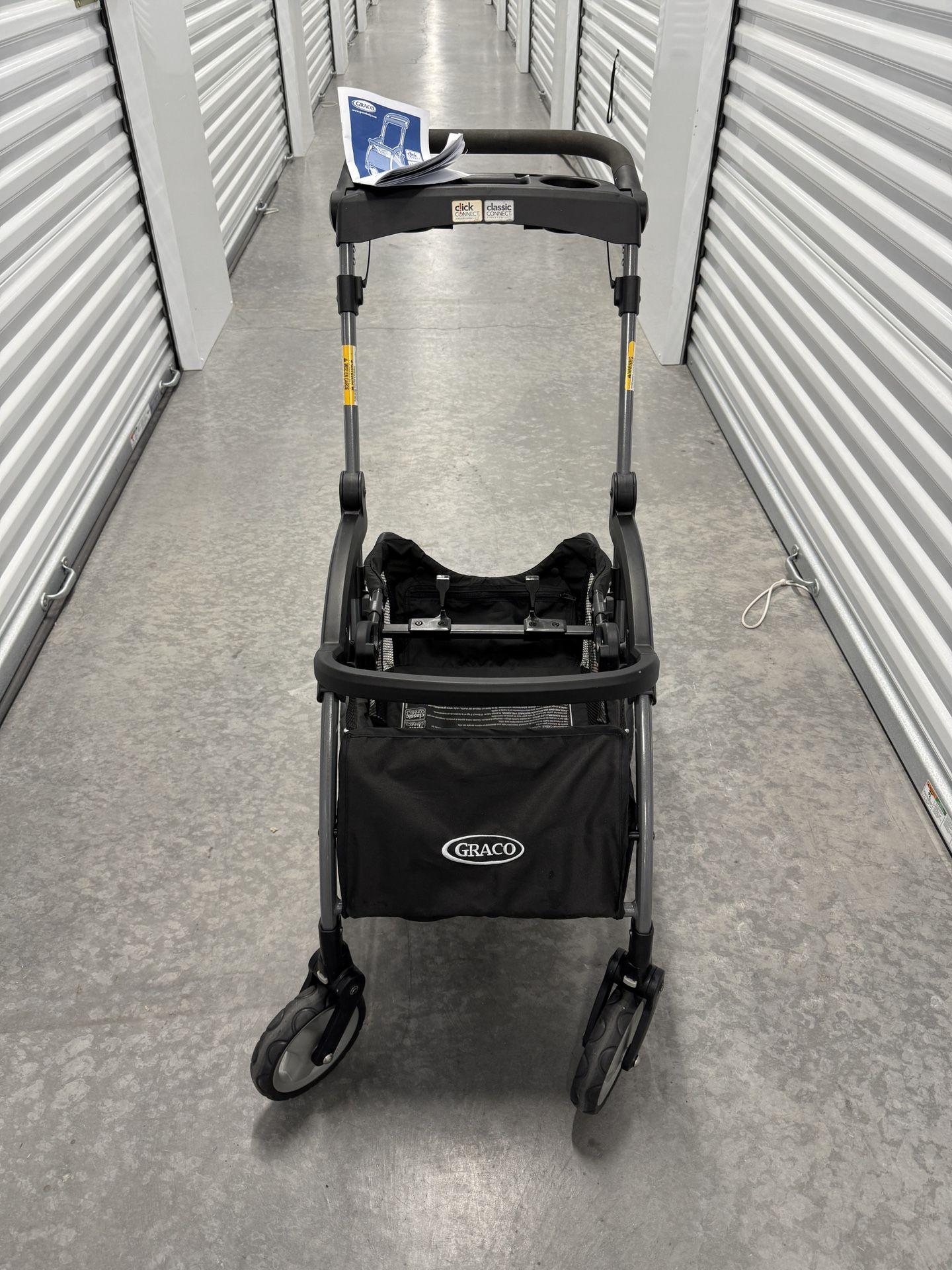 Graco SnugRider Elite Carseat Stroller Carrier Lightweight Black Collapsible