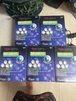 Holiday Brilliant 50 LED Dome White Lights – 5 Boxes