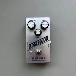 Greer Lightspeed Transparent Overdrive Guitar Pedal