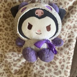 Sanrio Kuromi Purple Panda Plush Doll