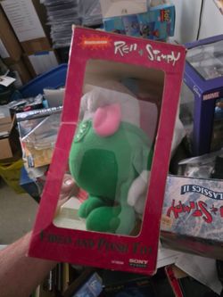 VTG 1994 Ren & Stimpy Christmas Box Set (Sealed VHS + Plush)