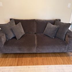 Luxury Modern Gray Sofa – Originally $4,980, Like New