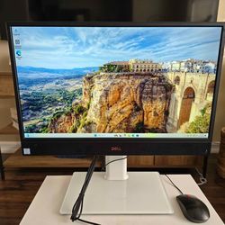 Dell Optiplex 5260 All in One computer, windows 11, with white stand