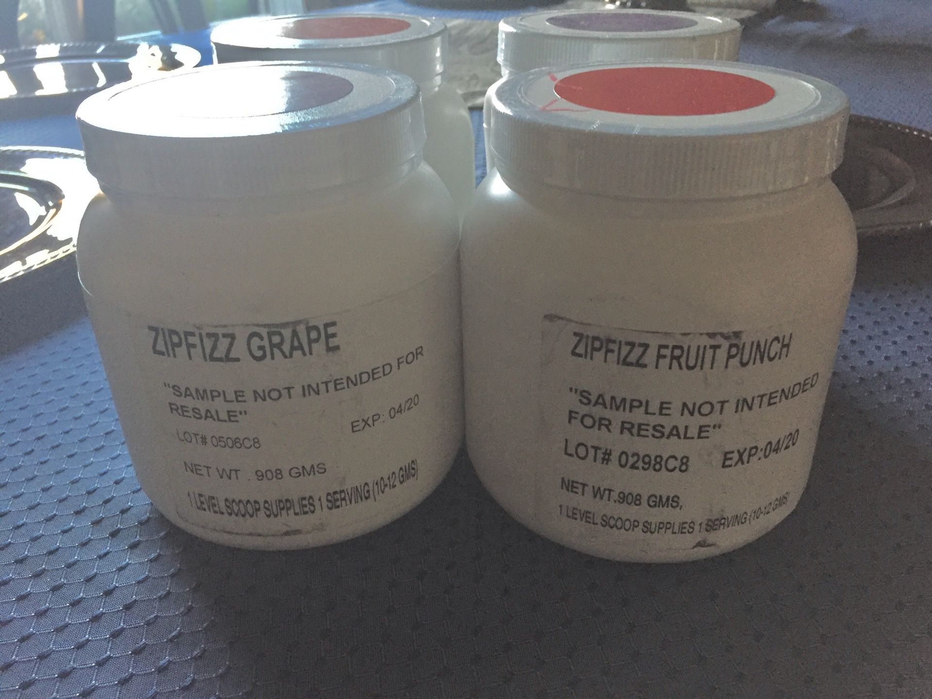 3 Zipfizz 90 count tubs