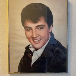 Vintage Elvis Presley Print Rare 16 X 20 Framed