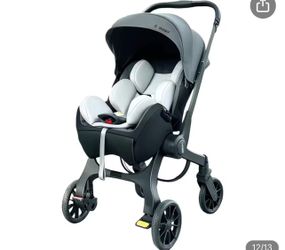 Cochildor Citi 2.0 Pro Baby Stroller, Rear-Facing Stroller with Adjustable Canopy and Extendable Seat Panel, Gray
