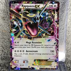 Mavin  Shiny Rayquaza EX HOLO RARE XY69 Black Star PROMO Pokemon Cards