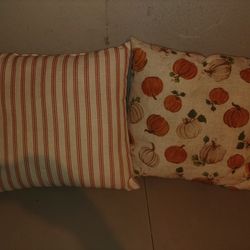 2 Autumn Or Halloween Pillows..Pick Up In Selden Ny
