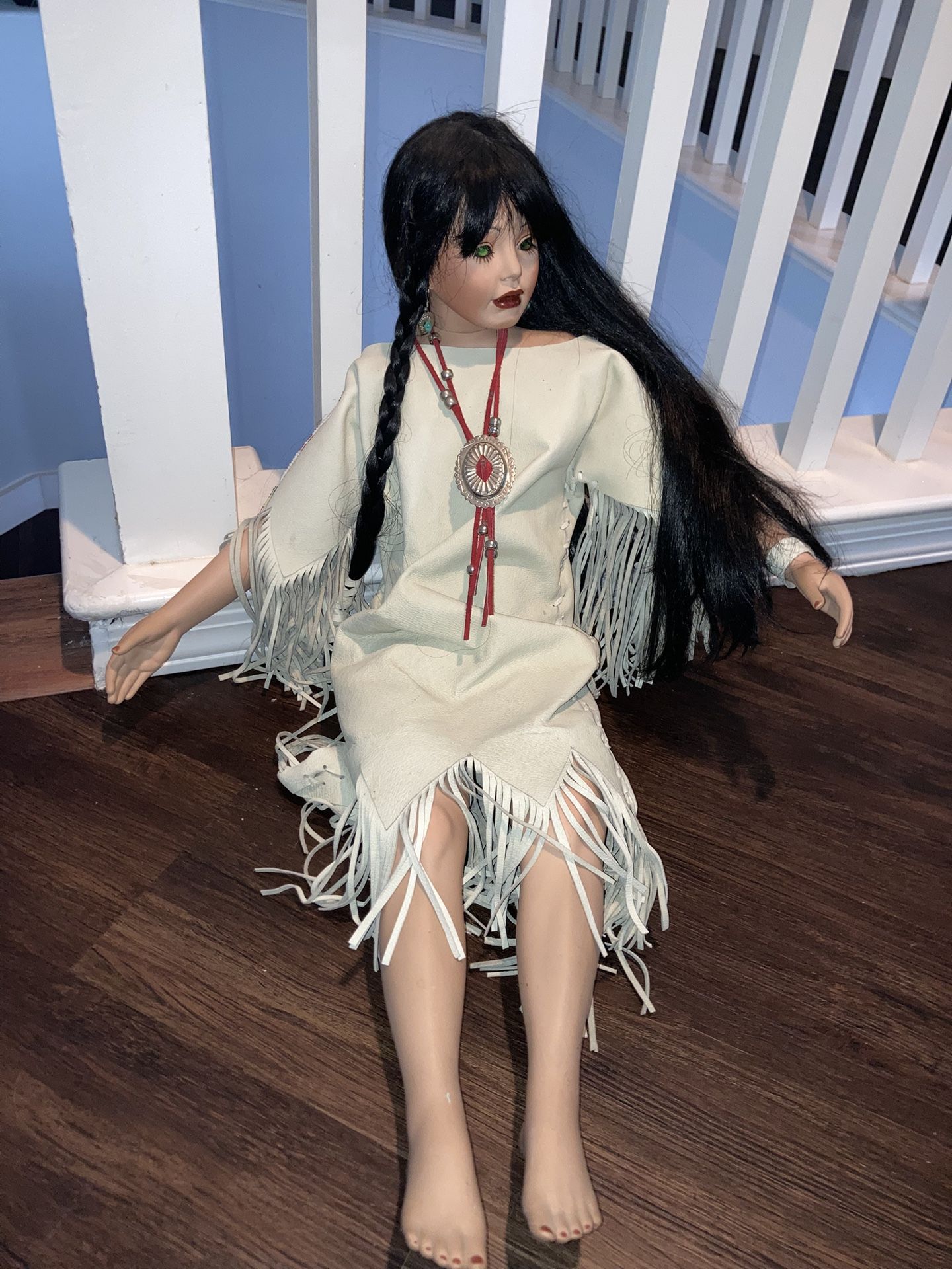 Native American Porcelain Doll The Art Works Inc
