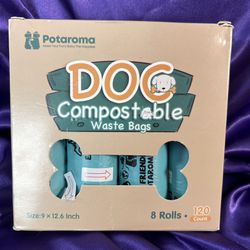 🐾 Compostable Dog Poop Bags 8 rolls