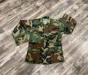 X-Small-X-Short Military Camouflage Field Jacket