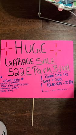Garage sale
