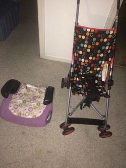Booster seat and stroller
