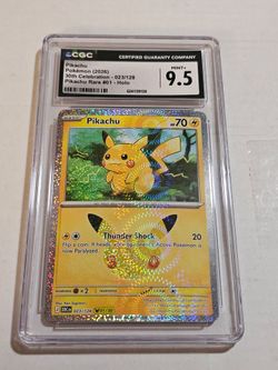 Pikachu Holo CGC 9.5 Pokémon 30th Celebration 023/128