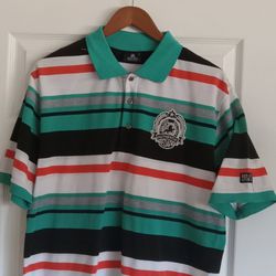 Vintage Y2k Red Ape Polo Shirt Size Large 