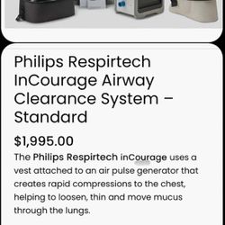 Philips Respirtech In courage Airway Clearance System