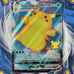 NM Surfing Pikachu VMAX - Celebrations 
