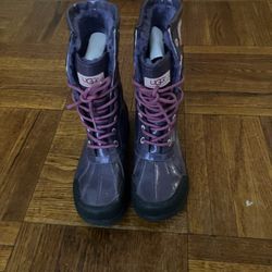UGG K Butte II (Purple Velvet Boots)