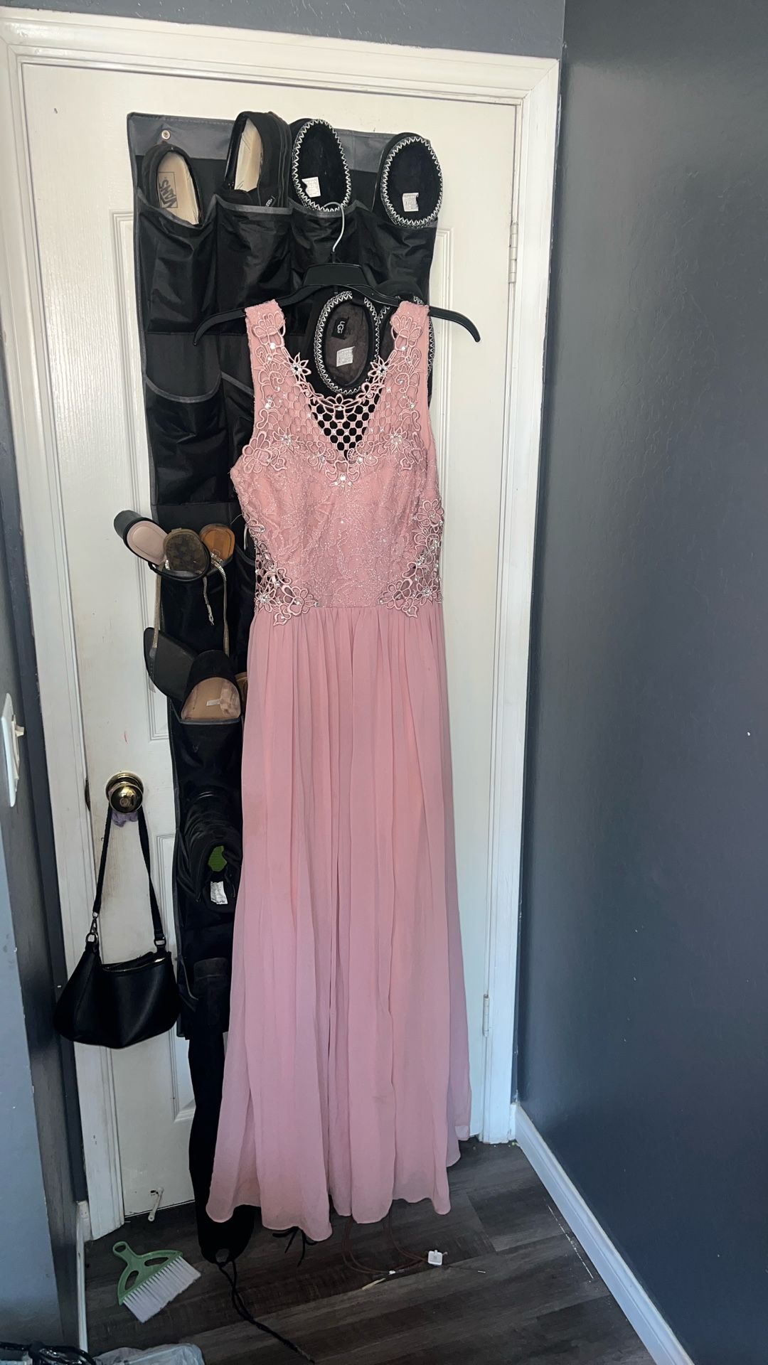 pink formal dress
