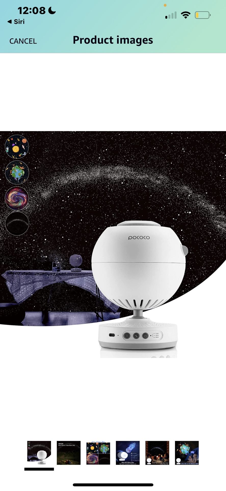 Star Projector, POCOCO Galaxy Lite Home Planetarium Galaxy Projector