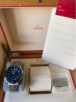 2018 Omega Seamaster Diver 300M 42mm Blue Dial - Full Set