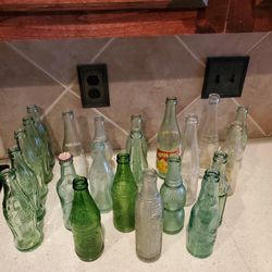 Old Local Coke And Soda Bottles