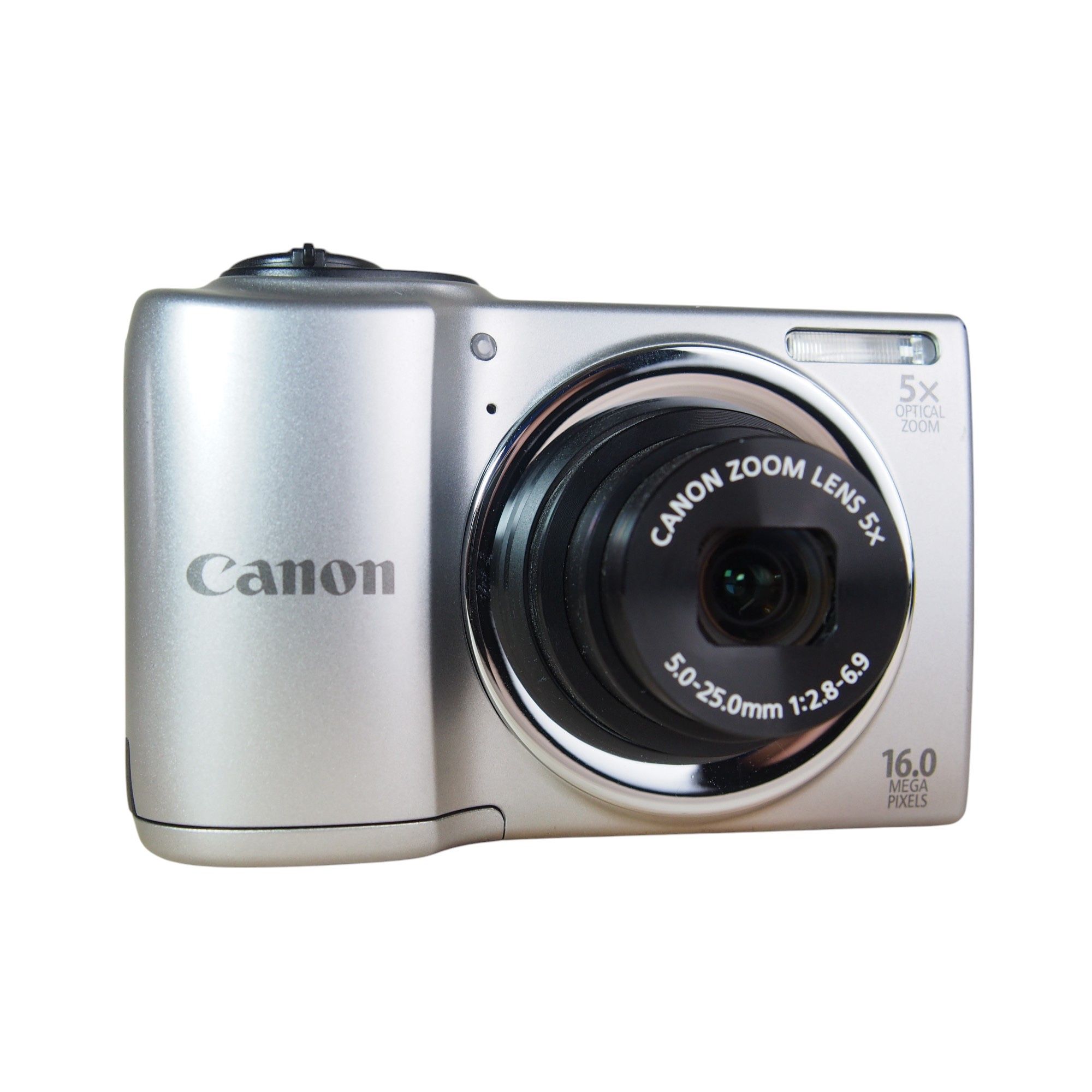 Canon PowerShot A810 HD 16.0MP Digital Camera Bundle Silver Tested Works EUC Comes with: Camera *Takes AA Batteries *Guaranteed to work! FULLY TESTED 