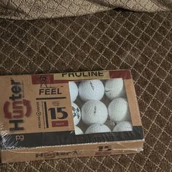 15. PACK OF GRADE A RECYCLED, GOLF BALLS.