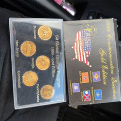 1999 Commemorative Quarters- Gold Edition