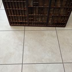 An Antique Wooden Printers Drawer Hamilton Letterpress 