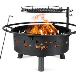 Brand New cast iron 30 Inch Fire Pit for Outside Patio
