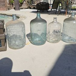 Vintage Glass Jugs No Cracks