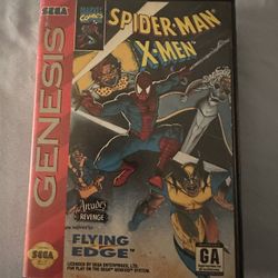 Spider-Man/X-Men: Arcade’s Revenge (Sega Genesis, 1993) – Complete with Case